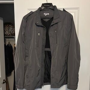 DKNY Gray Lightweight Structured Jacket